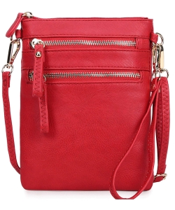 Multi Pocket Crossbody Bag AD2582 RED